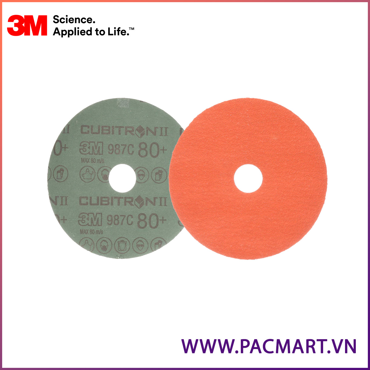 Nhám đĩa 3M 987C độ hạt 80+