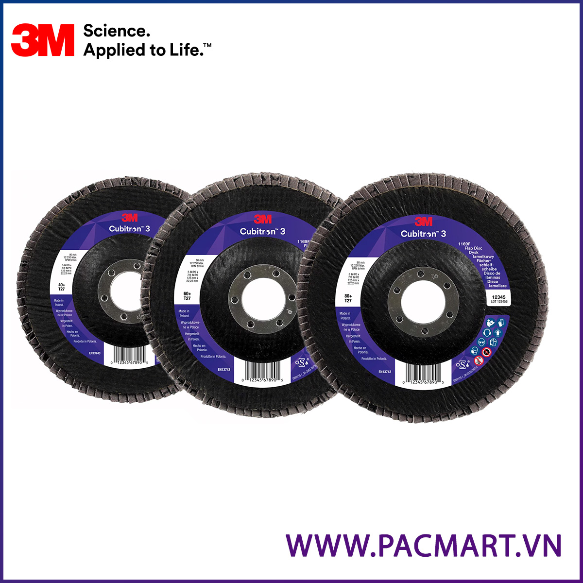 Đĩa mài xếp 3M 1169F cubitron 3